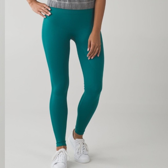 Lululemon Athletica Zone In Tight Forage Teal Leggings size 6 - Picture 1 of 8
